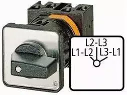 Eaton Voltmečio jungiklis L1-L2 / L2-L3 / L1-L3 3P 20A T0-2-15922 / E (053099)
