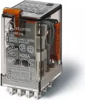 Finder Pramonės relės 4P 7A 230V AC mygtuką išbandyti veiklos indikatorius (55.34.8.230.5040)