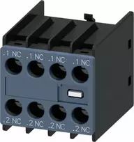 Siemens 4Z priekyje montuojamas pagalbinis kontaktų blokas, skirtas 3RT2.1, 3RT2.2, 3RH21 ir 3RH24 kontaktoriams, kurių dydis S00 3RH2911-1FA04