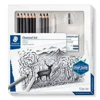 Staedtler Mars Lumograph, Įvairių spalvų, Juoda, Pilka, PEFC, 4,5 mm, 9 vnt.