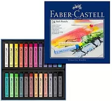 Pastelinės kreidelės Faber-Castell Goldfaber, 24 spalvos