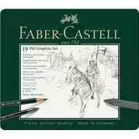 Rinkinys Faber-Castell PITT Graphite, skirtas eskizavimui, 19vnt