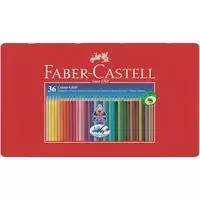 Faber-Castell – spalvotas pieštukas Color Grip skardinė iš 36 (112435)
