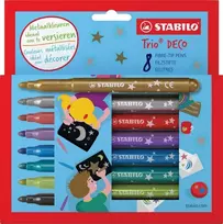 Stabilo Trio Deco flomasteriai 8 STABILO spalvų