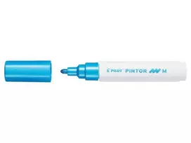 Pilot Pen Permanentinis žymeklis Pultas PINTOR Metallic 1.4 mm, apvali galvutė, mėlyna sp.