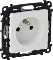 Legrand Lizdas VALENA LIFE 2P+Z 16A 250V su sklende ir varžtiniais gnybtais balta (753184)