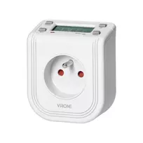 Virone Elektroninis Elektroninis laikmatis su viršutiniu LCD ekranu, 230 V kintamoji srovė, 3680 W, 16 perjungimo taškų, buvimo simuliatorius.