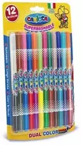 <strong>Flomasteriai Carioca Superwashable, dvipusiai, (12vnt=24spalvos) 1302-106</strong>