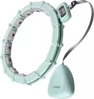HHM14 HULA HOOP Žalias MAGNETINIS SU SVORIU + SKAITIKLIS HMS