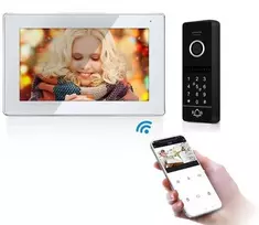 Digitalas Vaizdo telefonspynės komplektas su WIFI funkcija VID-730WI-FI-W ir D3CODE-B