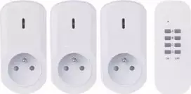Emos Nuotolinio valdymo lizdas Emos P0070 3x lizdas + 1xpilotas 1000W IP20 balta