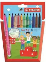 Stabilo Flomasteriai TRIO A-Z 12sp.