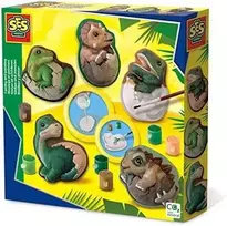 Ses Creative SES Gipso liejiniai + dažai Dino kiaušiniai 01411 14117