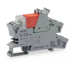 Relė Wago 788-304, DC 24V, 16A su laikikliu ir LED, 1 kont.