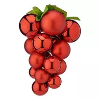 Bikuvalt Kalėdinė dekoracija Vynuogės 20x15x15 cm raudona spalva Krist+ 95483 KLD
