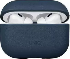 UNIQ dėklas Terra AirPods Pro 2 gen.Genuine Leather (2022/2023) mėlynos spalvos