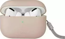 UNIQ dėklas Lino AirPods Pro 2 genSilicone (2022/2023) rožinės spalvos
