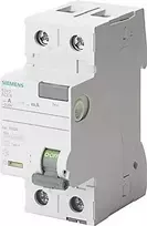 Siemens Liekamosios srovės grandinės pertraukiklis 2P 40A 0,03A tipas A 5SV3314-6KL