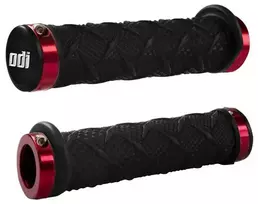 Vairo rankenėlės ODI X-Treme MTB Lock-On 130mm Bonus Pack Juodas/Raudona