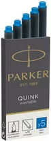 Rašalo kapsulės Parker Standard 5 vnt. plaunamos mėlynos - 1950383