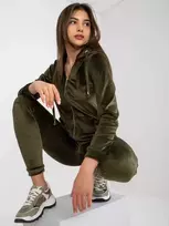 Moteriškas veliūrinis treningas Ilaria - Chaki
