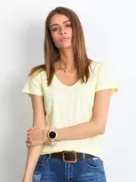 Basic Feel Good Marškinėliai-RV-TS-4837.37P-šviesiai geltoni