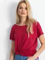 Basic Feel Good Marškinėliai-RV-TS-4662.04X-bordo