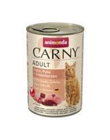 ANIMONDA Carny Adult Vištienos, kalakutienos ir antienos širdelių rinkinys, 24 x 400 g