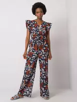 Italy Moda Moterims kombinezonas DHJ-KO-13568.13P-navy mėlynas