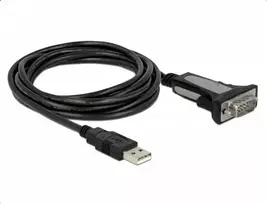 "DELOCK Adapter USB 2.0 Typ-A zu 1 x Seriell RS-232 DB9 3 m"