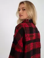Patiskha Marškiniai-DN-KS-3990.95P-juoda ir raudona