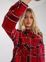 Patiskha Marškiniai-DN-KS-3997.08-juoda-raudona
