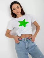 Basic Feel Good Marškinėliai-RV-TS-8626.00-balta-žalia