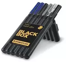 Staedtler Rinkinys biurkowy Triplus juoda etui Staedtler