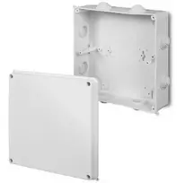 ATSIŠAKOJIMO DĖŽUTĖ SU RIEBOKŠLIAIS LUX-196X196/EPN IP55 Elektro-Plast