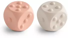 Mushie pop it žaislas kauliukai Blush/Shifting Sands (2 vnt.)