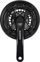 Shimano FC-TY501 švaistiklio komplektas, 175 mm 42/34 / 24T, 6-8 metai, su grandinės apsauga