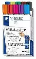 Staedtler Dry-ease markeris lentoms, 10 spalvų, Staedtler pakuotė