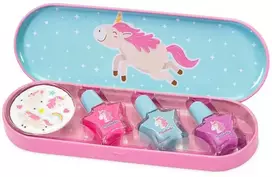 Aquarius MARTINELIA rinkinys manikiurui Little Unicorn, 3 nagų lakai įvairiu spalvu+ lipdukai