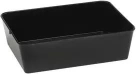 Melamino mėsos ir maisto padėklo talpykla 310x190x80mm juoda - Hendi 568507