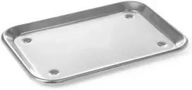 Vitrinos padėklas su kojelėmis maisto pristatymui plieninė 240x170mm - Hendi 407202