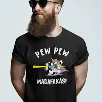 Marškinėliai "Pew Pew Vienaragis"