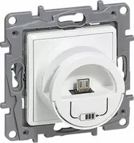 Legrand Niloe / Niloe Selection USB įkroviklis 764596 micro USB įkrovimo stotelė + USB tipas A 2400mA balta