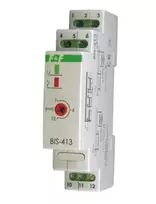 F&F Bistable BIS- 413 I relės su laiko jungikliu DIN įjungtas / išjungtas 230V 16A InRush160A / 20ms kontaktai 1P varžtų terminalai 1 modulis