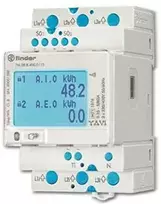 Finder Dviejų krypčių trifazis energijos matuoklis MID 80A NFC Daugiafunkcis 7M.38.8.400.0112