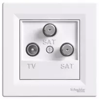 Schneider Electric TV- SAT- TV antenos lizdas galutinis 1dB balta- EPH3600121