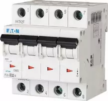 Eaton Grandinės pertraukiklis 4P B 32A 6kA AC PL6-B32/4 166500