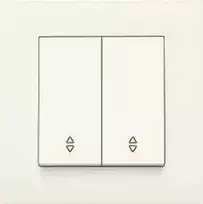 Panasonic Karre 2 klavišų potinkinis perjungiklis, baltas, 10A, 250V (90963617)
