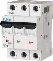 Eaton Grandinės pertraukiklis 3P D 4A 6kA AC PL6-D4/3 286609