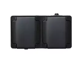 Kos Elektro System KOS BRYZA Dvigubas horizontalus lizdas IP54 matinis dangtelis 2x2P+Z 16A 250V juodas 180937